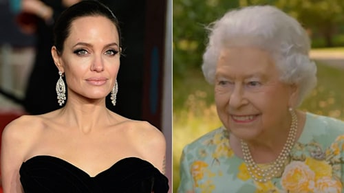 Why does Angelina Jolie appear in the Queen's new documentary?
