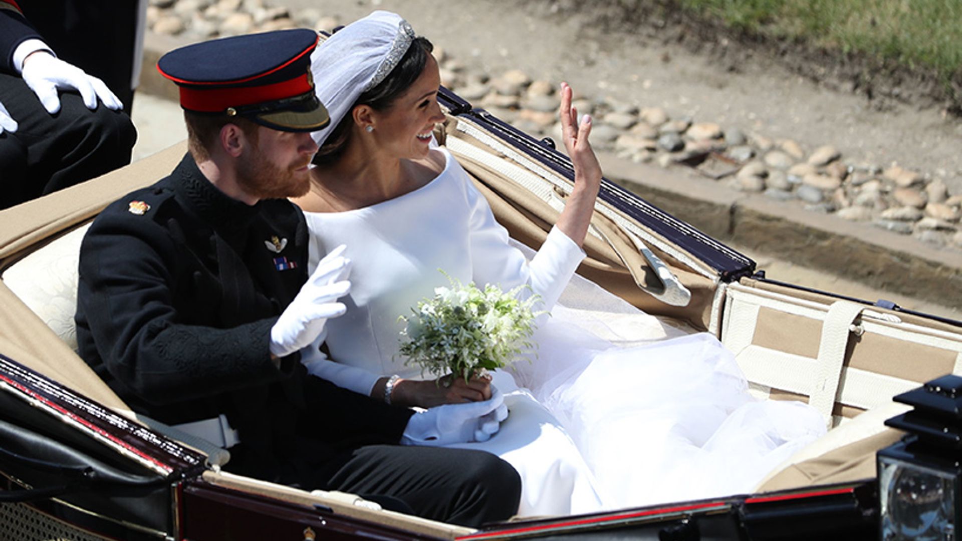 No one caught Meghan Markle's royal wedding bouquet here's why HELLO!
