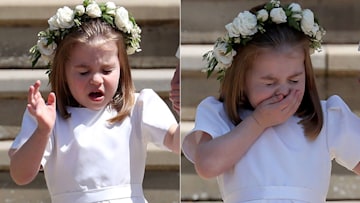 princess charlotte sneezes after royal wedding
