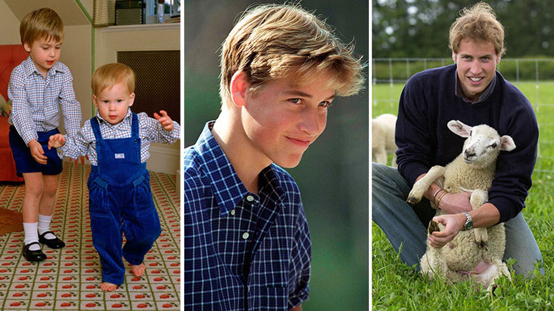 Prince William throwback photos baby pictures, childhood with Prince