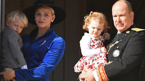 See Princess Charlene and Prince Albert of Monaco's adorable twins on first day of school