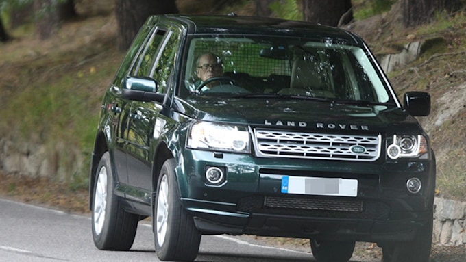 Prince Philip in car