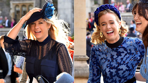 Prince Harry's ex-girlfriends Chelsy Davy and Cressida Bonas attend Princess Eugenie's royal wedding