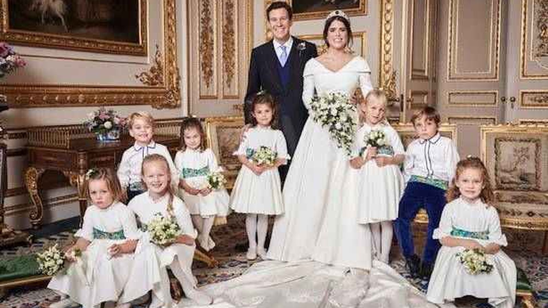 Savannah Phillips makes cheeky move in official royal wedding portrait ...