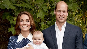 prince louis with kate middleton and prince william