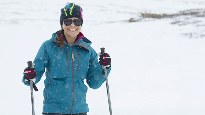 Crown Princess Victoria skiing