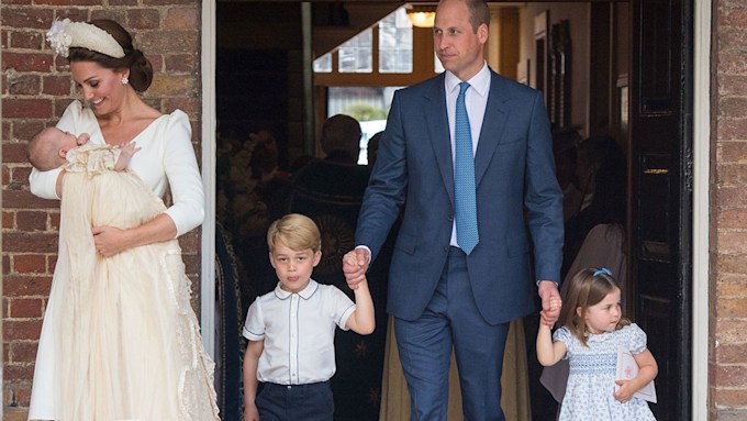 prince william and kate middleton at prince louis christening