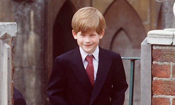 young prince harry wearing a suit