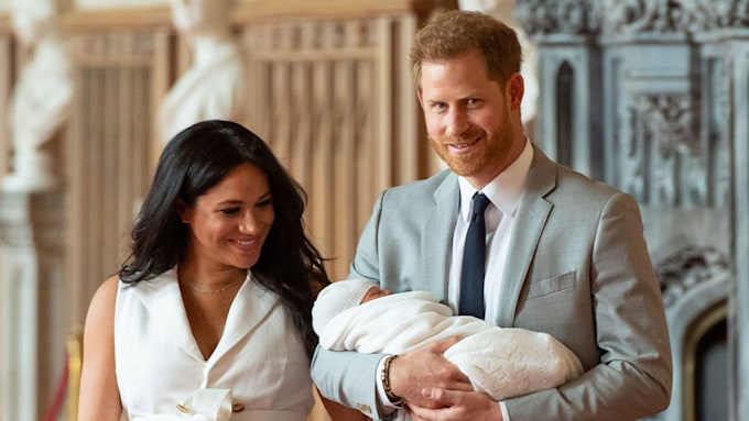 prince harry and meghan present baby archie