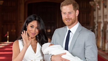 meghan markle with baby archie