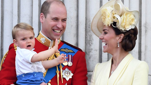 Prince Louis perfects his royal wave as he makes Trooping the Colour debut