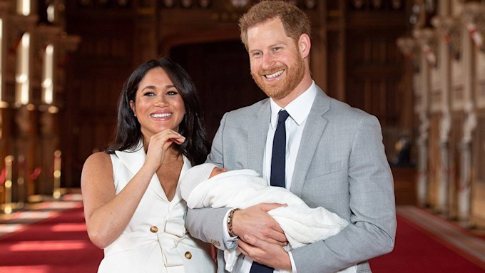 prince harry and meghan present baby archie in windsor