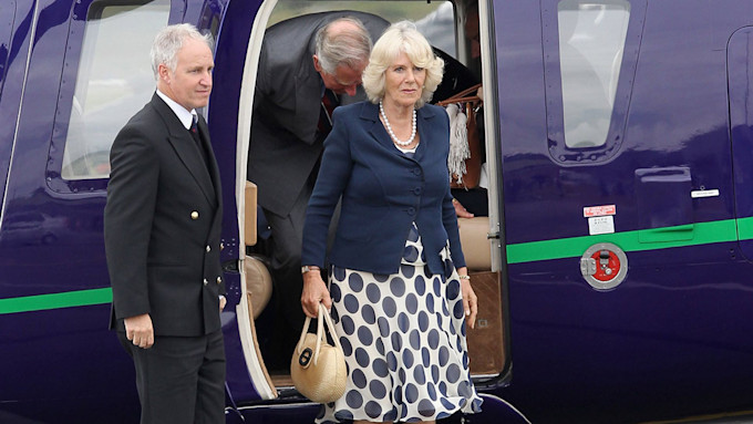 duchess of cornwall in helicopter