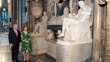 princess eugenie visits westminster abbey