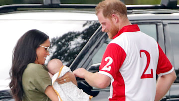 prince harry and meghan markle with baby archie