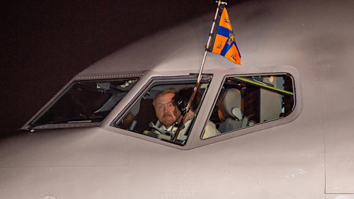 King Willem-Alexander pilots own plane to India for state visit with wife Queen Maxima