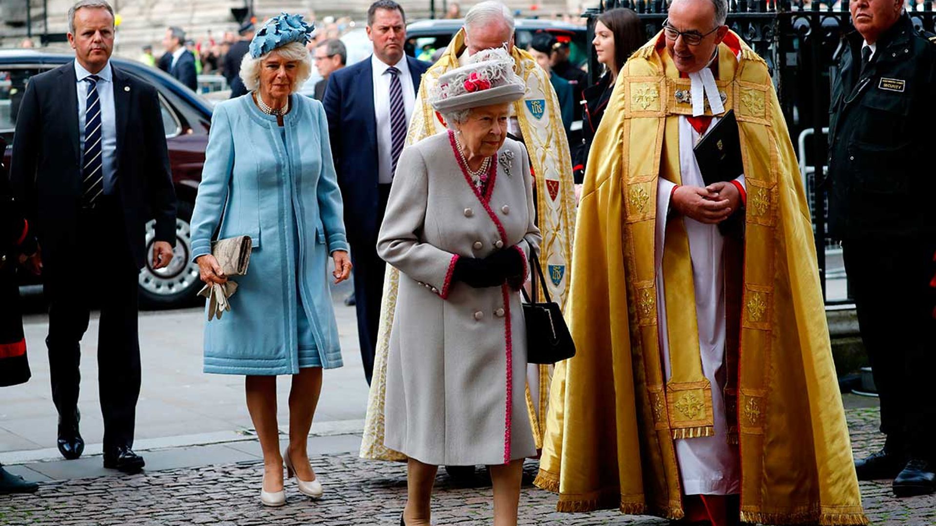 The Queen and the Duchess of Cornwall step out for rare joint ...