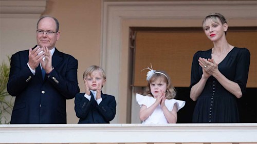 Prince Albert and Princess Charlene make rare public appearance with twins