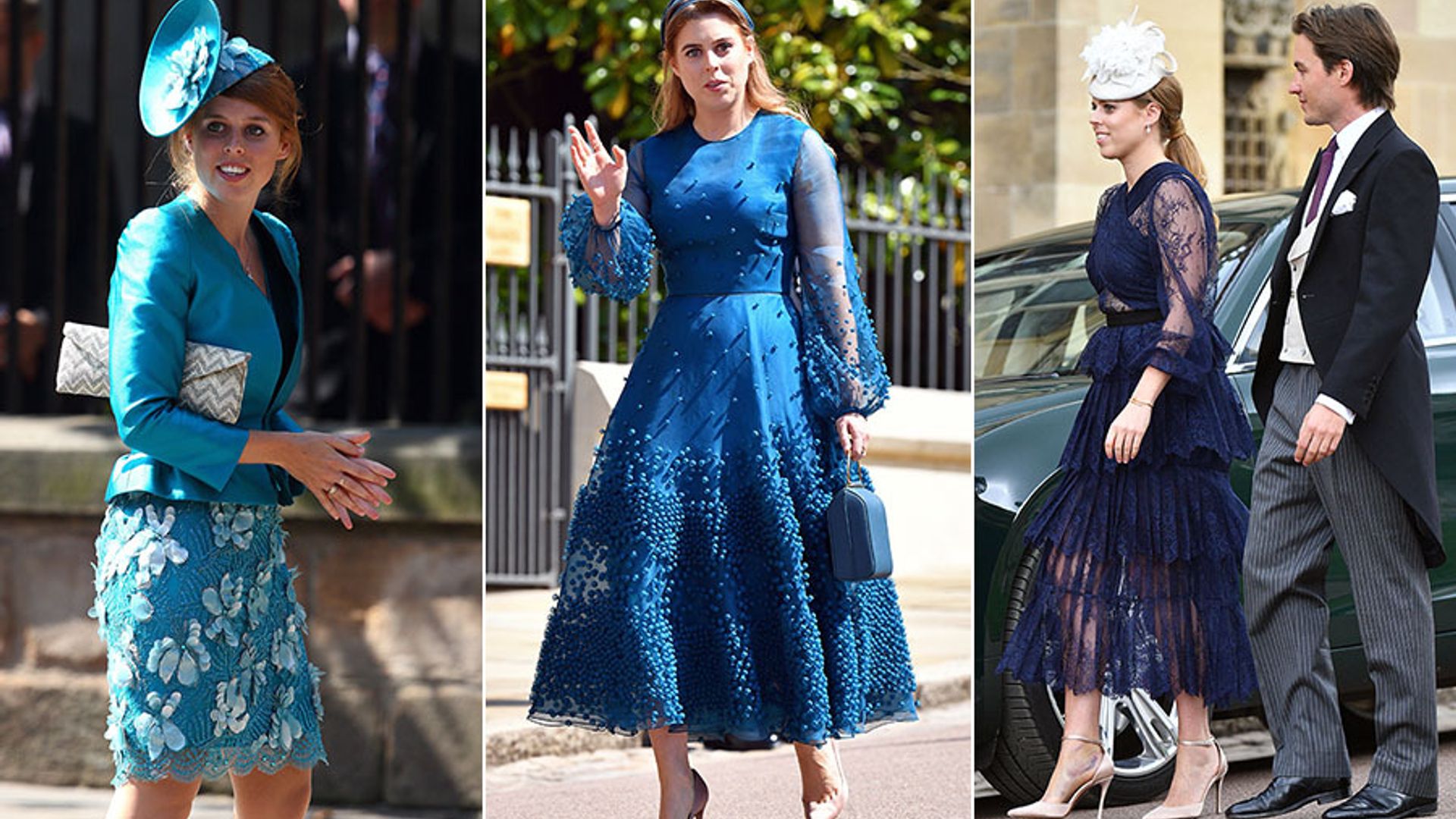 A look back at Princess Beatrice's beautiful wedding guest looks | HELLO!