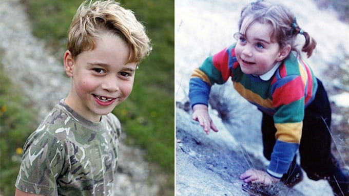 Prince George is the spitting image of mum Kate Middleton - see the ...