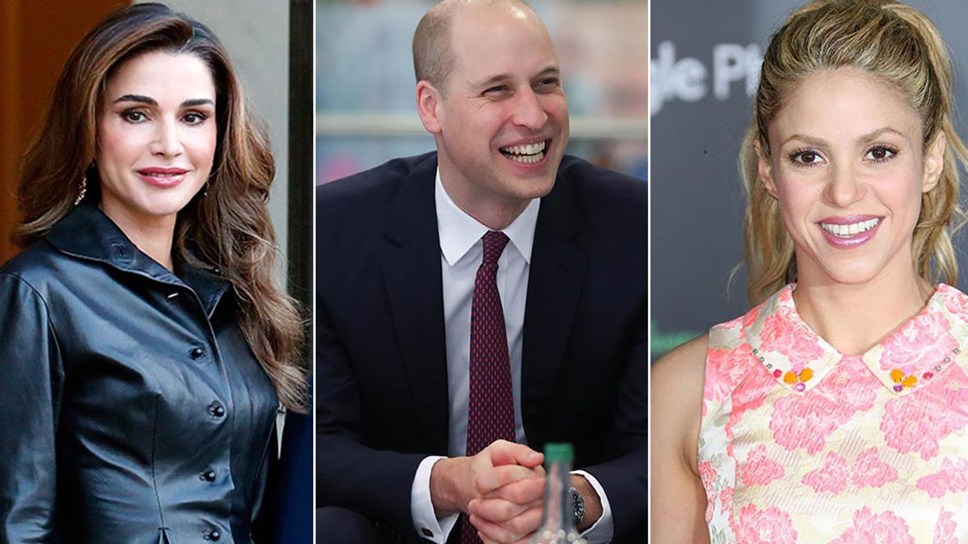 Prince William, Queen Rania and Shakira join forces for important