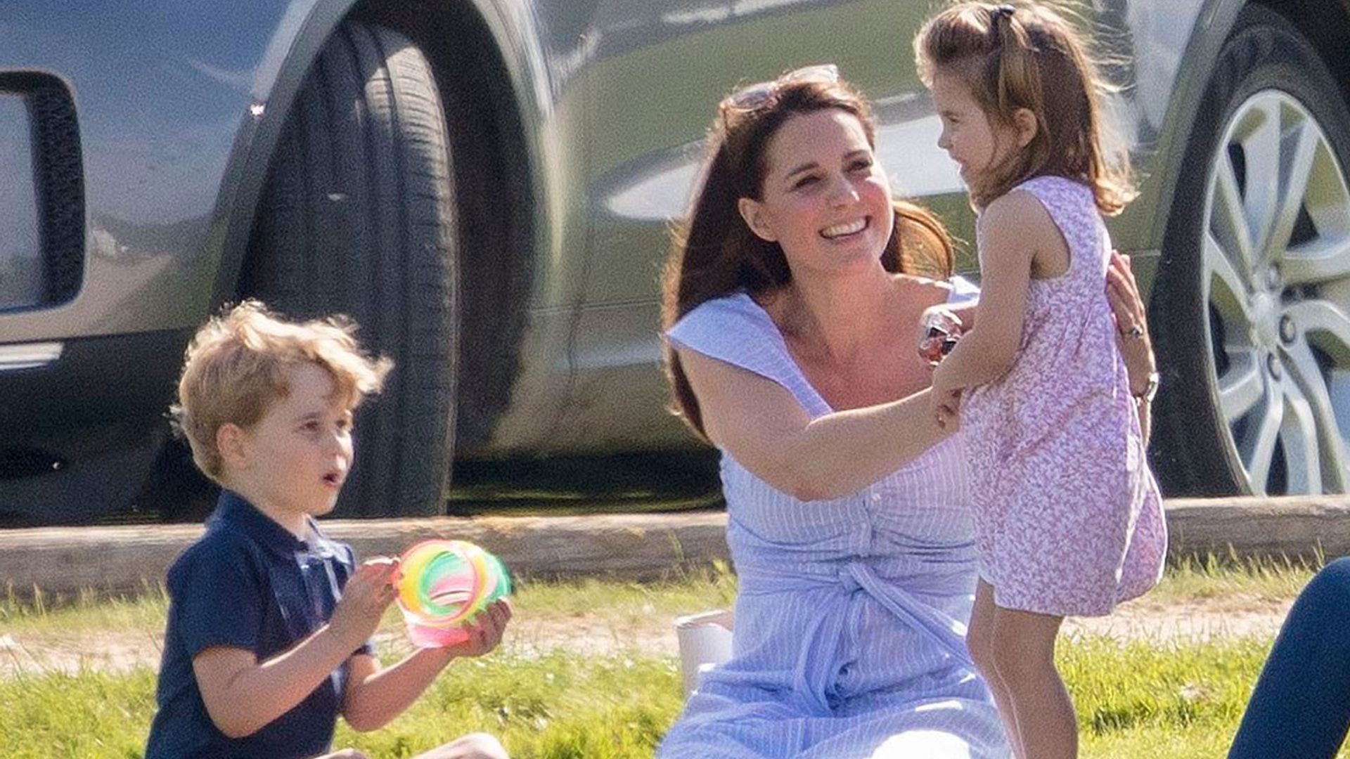 Kate Middleton takes Prince and Princess Charlotte shopping in