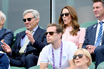 Kate Middleton and father Michael Middleton head to Wimbledon in rare ...