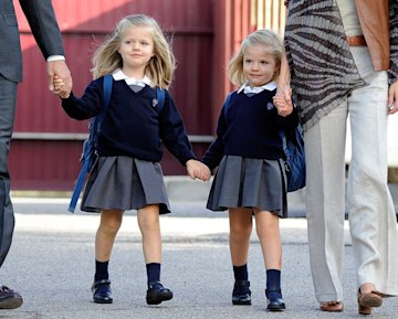 princess-leonor-and-sofia-of-spain-start-school-getty