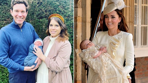 Did royal babies August Brooksbank and Lucas Tindall wear the traditional christening gown?