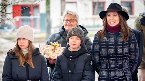 Crown Princess Mary enjoys family outing at the zoo with Prince Vincent and Princess Josephine