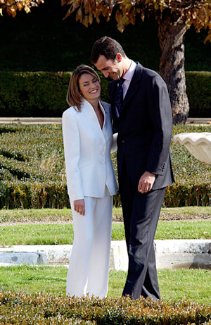 &nbsp;Queen Letizia and Crown Prince Felipe