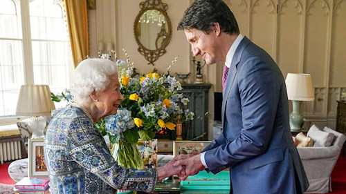 The Queen holds first in-person audience with Justin Trudeau after recovering from COVID