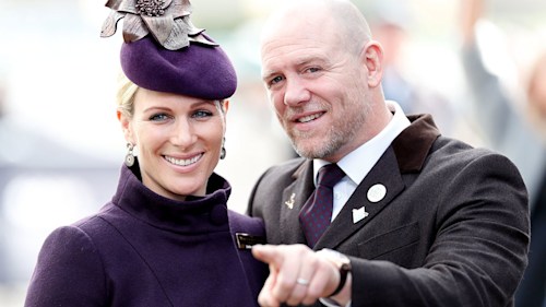 Mike Tindall and children watch on as Zara Tindall competes in International Horse Trials – see photos