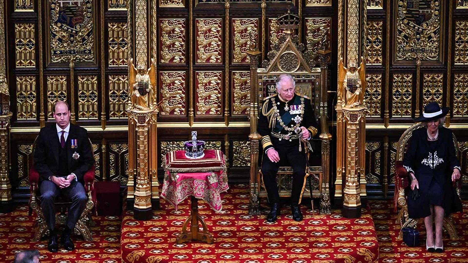 Prince Charles and Prince William step in for the Queen at State