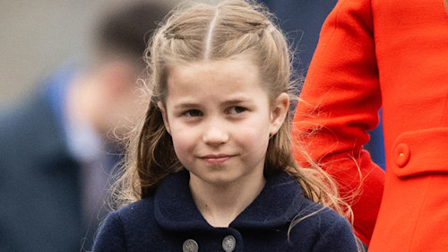 Princess Charlotte looks so sweet as she shakes hands with royal well-wisher in unseen clip