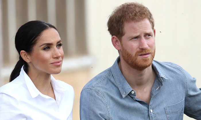 Prince Harry and Meghan Markle pictured making surprise visit to Oprah Winfrey's home