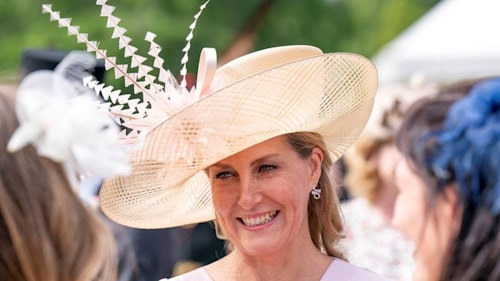 Sophie Wessex wows in pink as she joins Prince Edward and Princess Anne at garden party in Scotland
