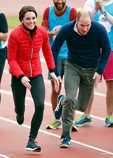 Prince William Kate Middleton Running