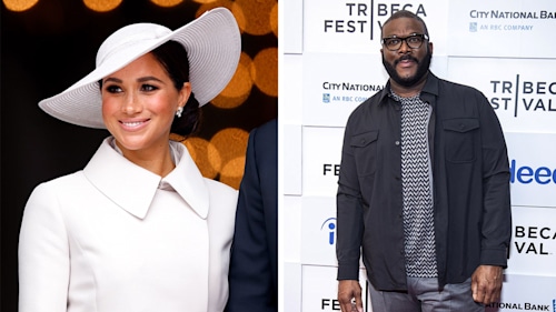 Meghan Markle's friend Tyler Perry reveals Duchess is happy 'now' in rare public message