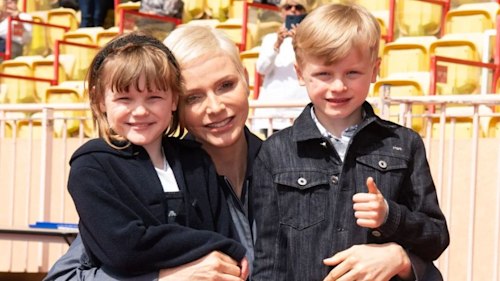 Princess Charlene's daughter Gabriella gives brother new 'haircut' before new school year