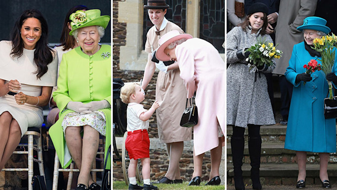 Queen with relatives