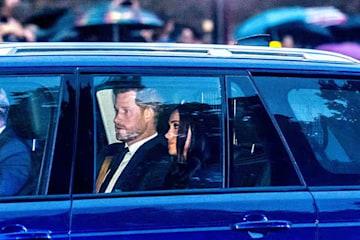 Prince Harry and Meghan Markle pictured with King Charles for the first ...