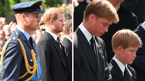Prince William says Queen's Procession evoked heartbreaking memories of walking with Prince Harry behind Diana's coffin