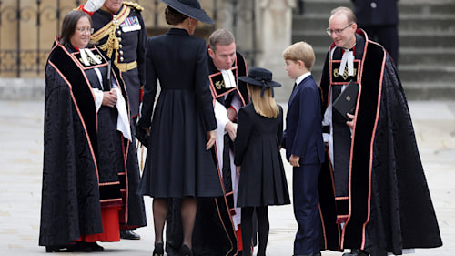 Why Prince George wore navy and Princess Charlotte was in black at Queen's funeral