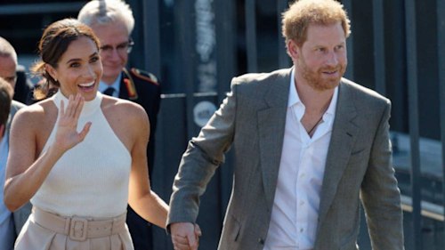 Prince Harry and Meghan Markle's son Archie greets them from school in the most adorable way