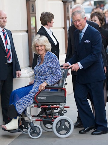 TrivDaily - 17 times the royals have sported injuries 57 duchess-of-cornwall-wheelchair