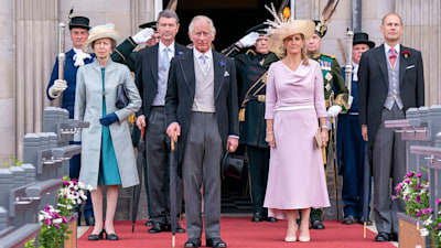King Charles pictured with Princess Anne and Prince Edward for first time since the Queen's funeral