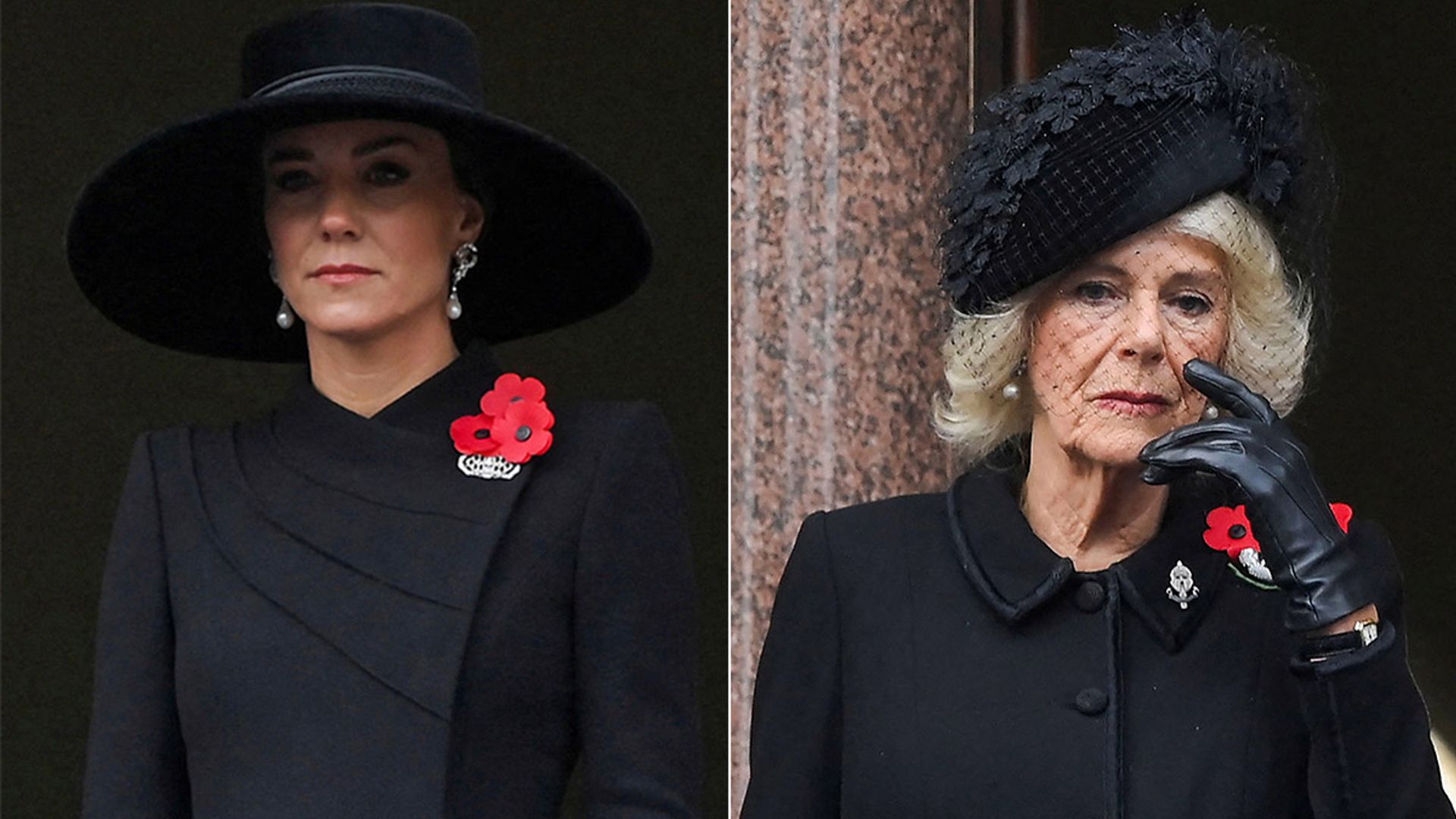 Why Kate Middleton and Queen Consort Camilla wore three poppies during
