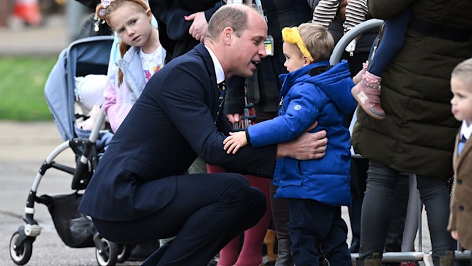 Prince William hugs young boy as he makes sweet promise – see ...