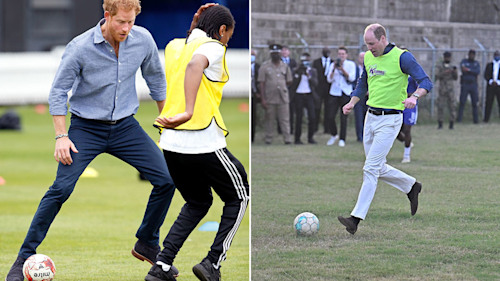 8 photos of the sporty royals enjoying a game of football